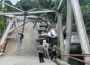 Jembatan di Desa Busui Rusak, DPUTR Paser Siapkan Jalan Alternatif