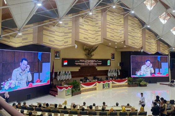 Pidato Perdana Gubernur Kaltim Terpilih H. Rudy Mas'ud di di DPRD Provinsi Kaltim (Ist)