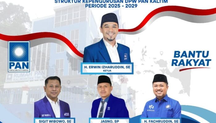 DPW PAN Kaltim Umumkan Struktur Kepengurusan dan Siap Sukseskan Target 4 Besar Nasional
